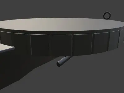 DP-28 With Individual Part Low-poly 3D model