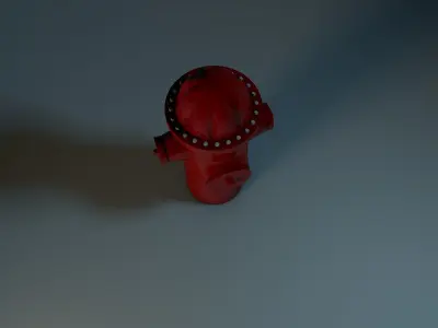 fire hydrant Low-poly 3D model purchase