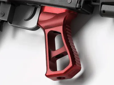 JMAC Skeletonized Pistol Grip AK Low-poly 3D model