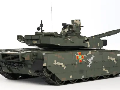 Tank T-84 Oplot-M 2010 3D model