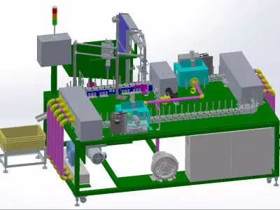 Automatic Spraying Machine Equipment 3D model