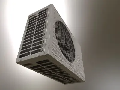 Air Conditioner Low-poly 3D model get