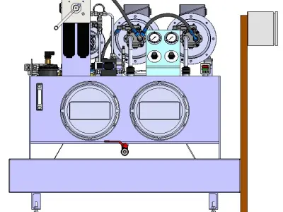 Hydraulic station 340L 3D model