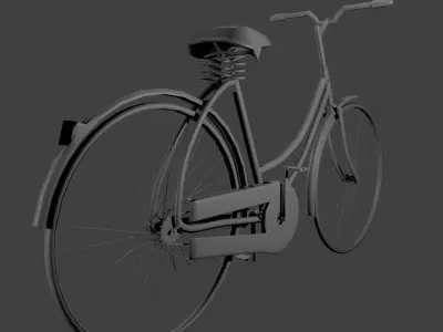 Lowpoly Cycle vintage bicycle Free low-poly 3D model