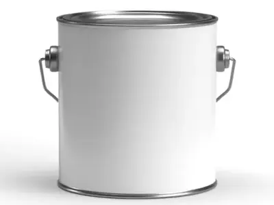 Half gallon paint can with metal handle  3D model purchase