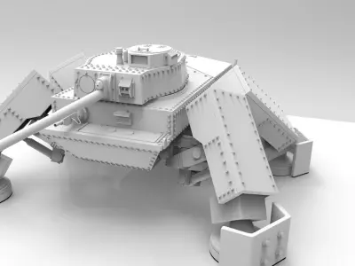 Steampunk Tank 3D model