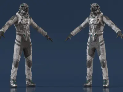  Sci-Fi Spacesuit Empty 