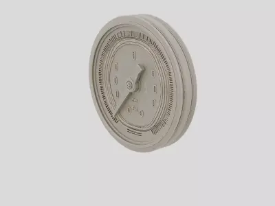 Industrial Factory Pressure Gauge Body for 3D print 3D model