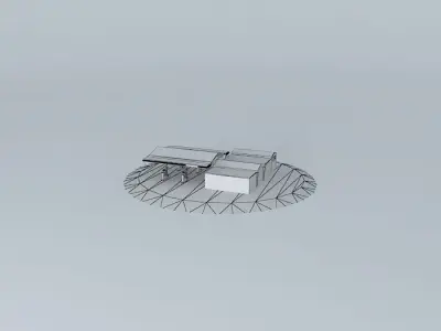 Fuel Retail station Free 3D model