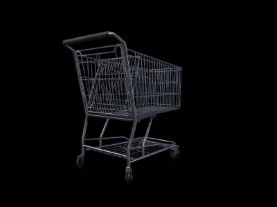 Shopping Cart - Gest Low-poly 3D model