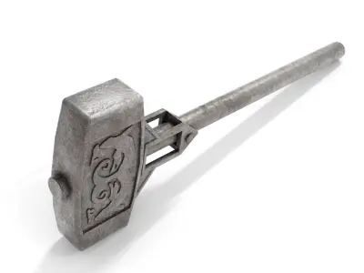 Metal Hammer Low-poly 3D model purchase