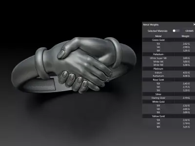 Hand Ring V1 M88 3D print model