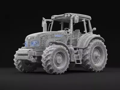 3D Tractor Farm Transport Model 3D print model