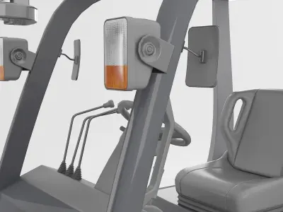 Forklift Machine 3D model by CGSTALL