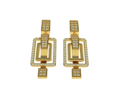 Diamond Pendant Set 45 3D print model