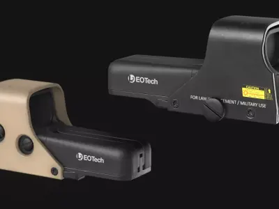 Eotech 552 Holographic Sight - Game Asset Low-poly 3D model