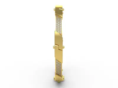 Antique Diamond Bracelet 3D print model