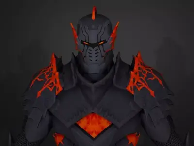 metal knight 3D model