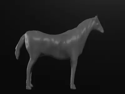 Horse Free low-poly 3D model get