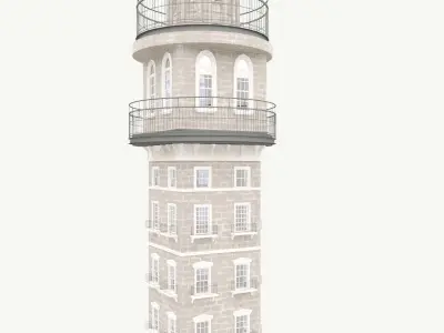Historic Tower 2 3D model