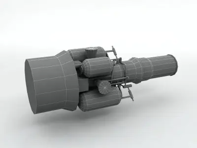 Exoatmospheric Kill Vehicle Low-poly 3D model