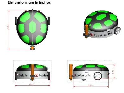 Turtle Line Robot  3D model