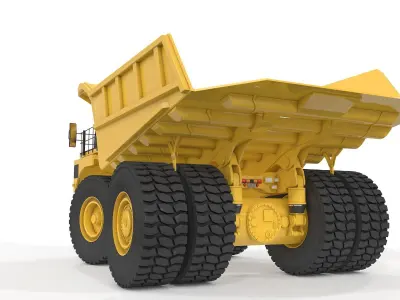 Rigged Mining Truck  3D model