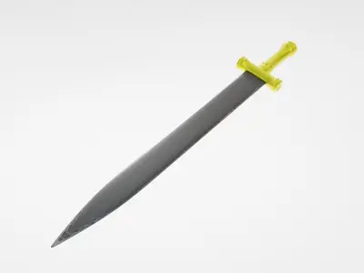 BM Sword Low-poly 3D model