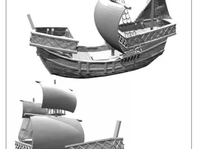 Cog ship -stl file-  3D print model