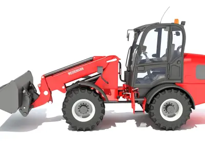 Telehandler Scoop Bucket 3D model