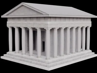 Greek Temple  3D model purchase