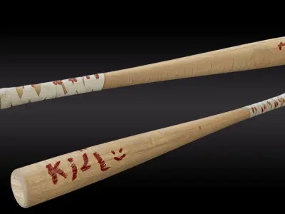 Baseball Bat - 3D Model Low-poly 3D model