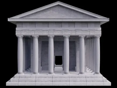 Greek Temple  3D model purchase