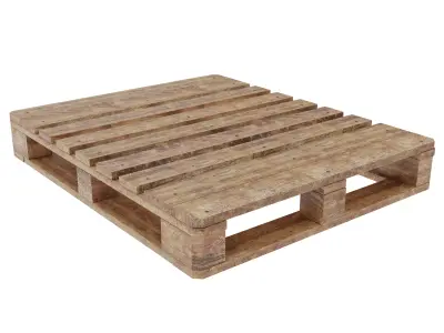 Wooden Pallet 1000mmX1200mm 3D model