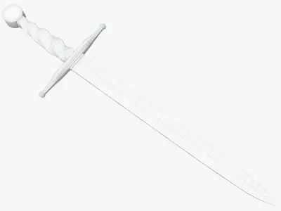Medieval weapons  Low-poly 3D model