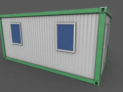 Office Container 04 Low-poly 3D model