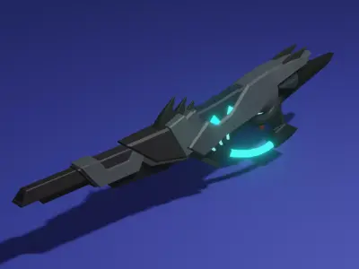 low poly Frost Low-poly 3D model