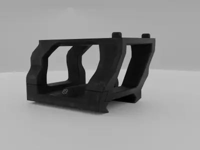 Scalarworks LEAP RMR Red Dot Mount Low-poly 3D model