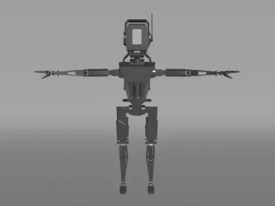 Robot Chester Free low-poly 3D model