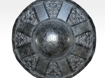 Buckler Shield Low-poly 3D model purchase