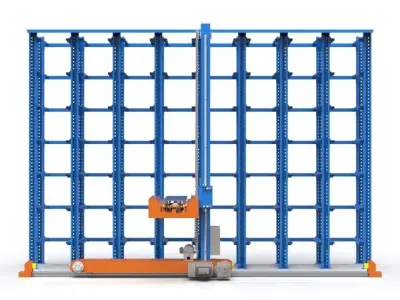 3D designed mini load AS RS rack system 3D model