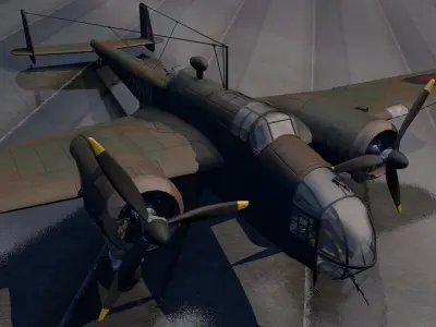 Handley Page Hampden Mk-1 3D model