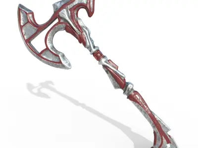 Axe 1-Version 1 and 2 Low-poly 3D model
