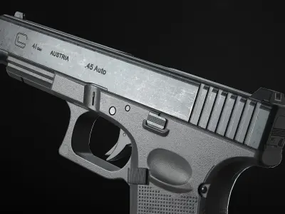 G 41 Pistol Low-poly 3D model