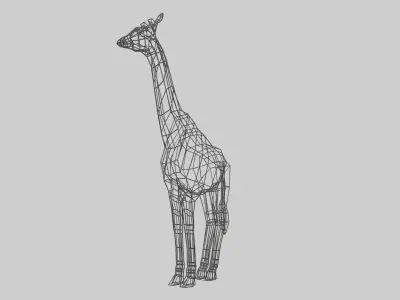 Low Poly Giraffe 3D model buy