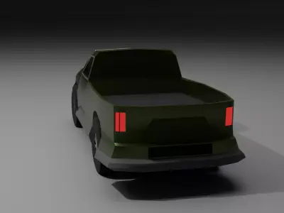 Low-Poly Off-Road Pickup Truck Game-ready Vehicle FBX OBJ Low-poly 3D model