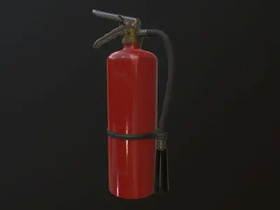 Fire extinguisher Low-poly 3D model 13