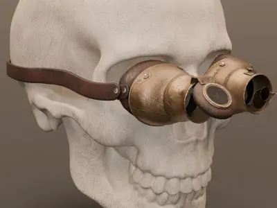 Steampunk Goggles 3D model purchase