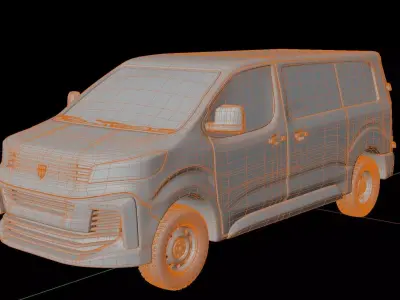 Peugeot Expert 2014 Cargo Van 3D model