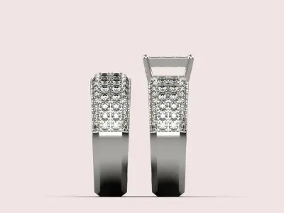  Engagement rings Low-poly 3D model